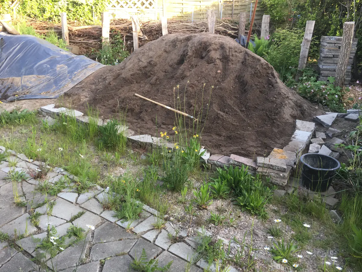 Nach einem Jahr ohne Licht – fruchtbare, fast unkrautfreie Erde