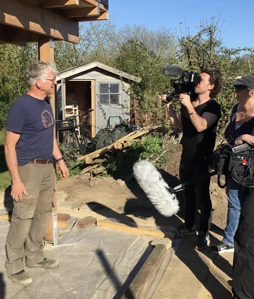 Ein NDR-TV-Team zu Besuch während der Umbauphase